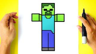 How to DRAW ZOMBIE MINECRAFT