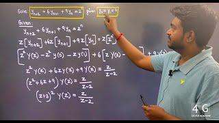 Solve yn+2 + 6yn+1 + 9yn = 2 given y0v= y1= 0 Transforms and Partial Differential Equations ME3351