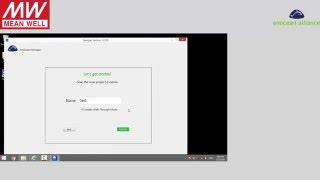 MEAN WELL 40W LED Driver LCM-40EO EnOcean using Navigan software tutorial