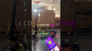 Can your scooter change colors instantly?