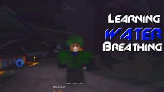 Learning Water Style In OniKiri l Roblox l How to learn Breathing Style