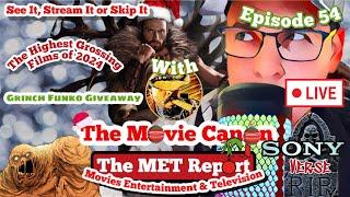 LIVE: FUNKO GIVEAWAY - KRAVEN THE HUNTER REVIEW - BIGGEST MOVIE HITS OF 2024 - The MET Report Ep. 54