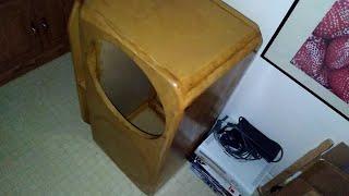 My 15" subwoofer box I'm going to use in my bedroom I built for my first car a Chrysler Fifth Avenue