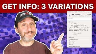The Three Different Types of Get Info Window in the Mac Finder