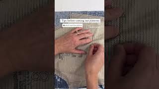 Tips before you think about cutting fabric. #craft #sewcrafty #sewingideas #sewingtutorial