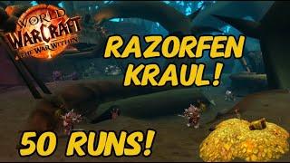 I Farmed RAZORFEN KRAUL 50 Times, Here's The Loot I Got! (50 Runs!)