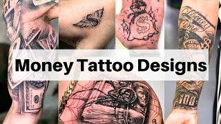 Money tattoo designs | Dollar tattoo designs | Money bag tattoo | Lets style buddy