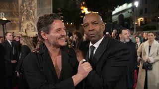 GLADIATOR II: Denzel Washington and Pedro Pascal at London World premiere | ScreenSlam