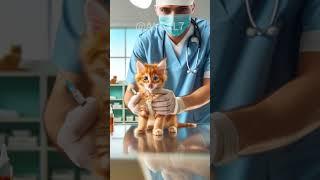 Get vaccinated #shorts #cat #trending #funny #cute #cutebaby #catlover #cartoon #fyp #kitten