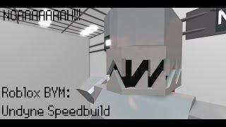 Roblox BYM: Undyne speedbuild