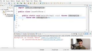 Throw And Throws In Java Tutorial #48