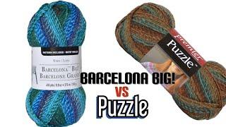 LOOPS & THREADS BARCELONA BIG! VS PREMIER PUZZLE YARN | BULKY 5 | OLAJOE - THE CROCHETING SAILOR