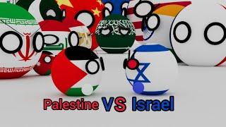 Israel VS Palestine Countryball 3D animation