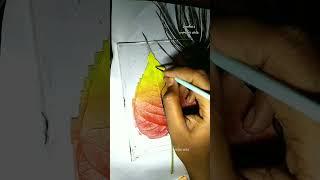 Easy acrylic painting on leaf | Amazing Painting for ideas #shorts#viral