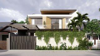 Sketchup House Design 18 (12 x 12 meter) + Enscape Rendering