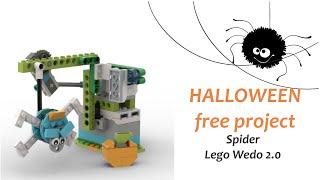 Spider Lego Wedo 2.0 Halloween project! Free building instruction