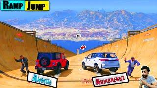 Abhishekkz Indian Cars Vs @Anmol Indian Cars Ramp Jump GTA 5