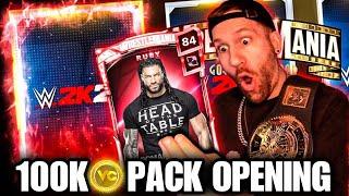 PULLED SO MANY RUBY CARDS! 100K VC WrestleMania Pack Opening | WWE 2K23 My Faction Pack Opening