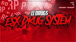 FiveM ESX Drug System Script(11 Drugs - swiz_drugs)