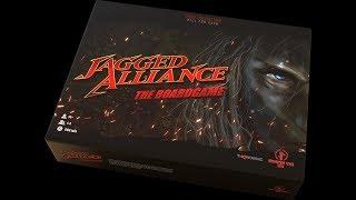 Распаковка. Jagged Alliance: The Boardgame