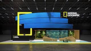 Exhibition stand design for National Geographic 2018