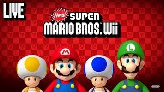 New Super Mario Bros. Wii 100% Live Stream