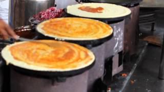 Tasty butter masala dosa  -  Indian street food. Very very tasty Don't miss it.