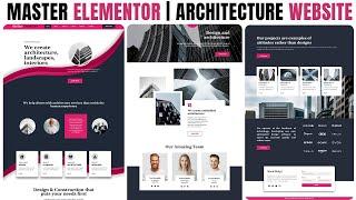  Build a Stunning, Responsive ARCHITECTURE WEBSITE with ELEMENTOR & WordPress!