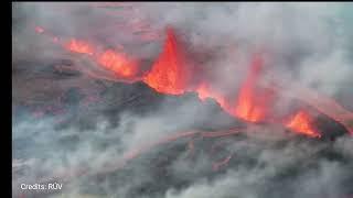 New erupting fissure to the very north, in a new area. Hiker falls into a crevice. Volcano update.