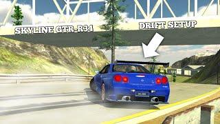 SETUP DRIFT SKYLINE GTR-R34 [2022]  | car parking multiplayer