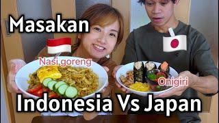 BATTLE MASAKAN INDONESIA VS JEPANG. ENAKAN MANA YA ?? || Coba Masakin Istri Nasi Goreng.