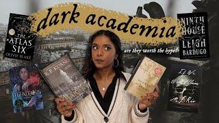 ranking & reading 6 popular dark academia books ️ | babel, ninth house, secret history & more