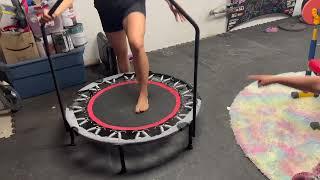 ZENOVA 40' Mini Trampoline, Foldable Trampoline for Adults Fitness,Exercise Trampoline Review