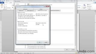Proofing Documents: Setting proofing and AutoCorrect options