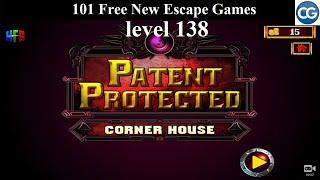 101 Free New Escape Games level 138- Patent Protected  CORNER HOUSE - Complete Game