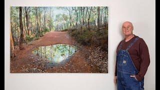 The Puddle, painting by Peter Kendall, presented by Professor Knestor Jackdaws