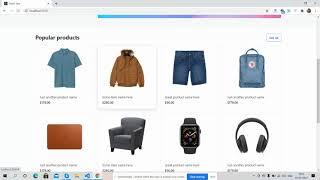 Reactjs Ecommerce Template Free - Template 1
