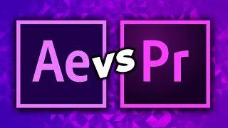 Adobe After Effects vs Adobe Premiere Pro CC 2018-2019 (Whats the Difference)