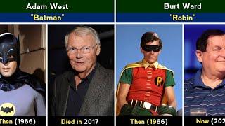 Batman (1966) Cast Then and Now 2024 #batman #comparison