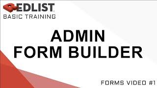 Admin Form Builder