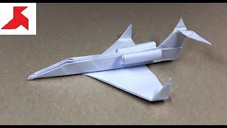 DIY  How to make a PRIVATE JET PLANE from A4 paper