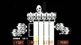 Undertale - Pacifist Sans and WD Gaster fight (fanmade game)