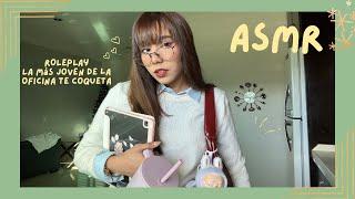 ASMR-  COMPAÑERA NUEVA DE LA OFICINA TE COQUETEA/ ROLEPLAY