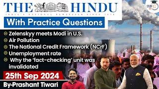 The Hindu Newspaper Analysis | 25 Sep 2024 | Current Affairs Today | Daily Current Affairs | StudyIQ