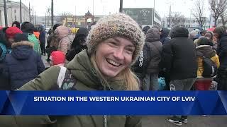 Situation in the western Ukrainian city of Lviv