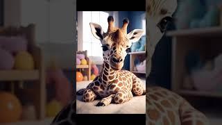 Baby giraffe. . .#funny #cute #giraffe #shorts