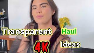 [4K] 2025 Transparent Try On Haul | No bra See Through | Curve Plus size Ideas Fashion 68