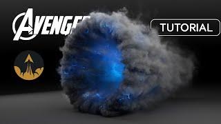 Thanos Portal VFX Tutorial (tyFlow & Phoenix) in 3Ds Max by #RedefineFX