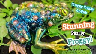 My FIRST Resin Frog!  Stunning DIY with Glitter, Pearls & Mold Magic | Tutorial for Beginner