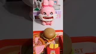 토끼 햄버거 세트 먹방  #asmr